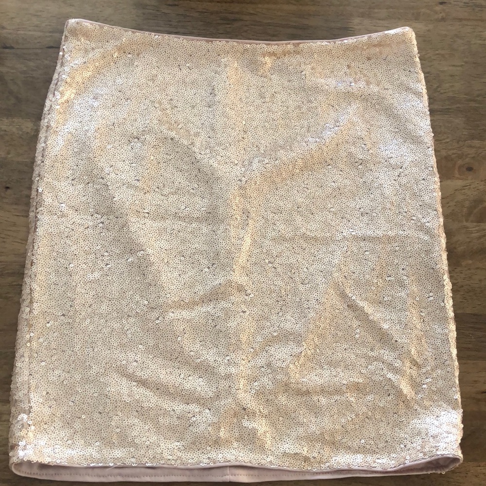 Sequined mini skirt